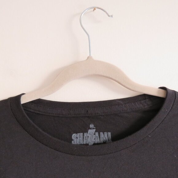 DC COMICS 100% Cotton Shazam! Black Poster T-Shirt - Size M NWOT - Picture 5 of 8